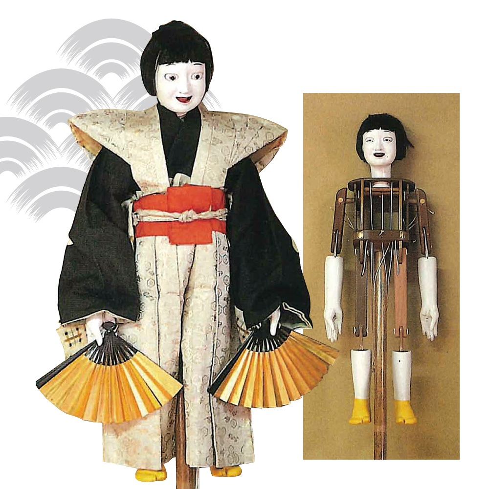 前立童女（采振り）人形